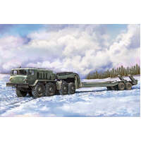 TRUMPETER 07194 MAZ-537G INTERMEDIATE TYPE WITH MAZ/CHMZAP 5247G SEMI-TRAILER 1/72 SCALE VEHICLE PLASTIC MODEL KIT