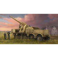 TRUMPETER 09577 SCHWERER ZUGKRAFTWAGEN 18 T WITH 8.8CM FLAK 1/35 SCALE PLASTIC MODEL TANK KIT