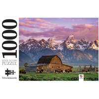 HINKLER MINDBOGGLERS SERIES 14 MOULTON BARN WYOMING USA 1000PC JIGSAW PUZZLE