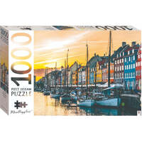 HINKLER MINDBOGGLERS NYHAVN COPENHAGEN DENMARK 1000PC JIGSAW PUZZLE