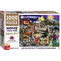 HINKLER PUNTASTIC PUZZLES MOVIE VISUAL PUNS 1000 PC JIGSAW PUZZLE