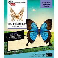 INCREDIBUILDS BUTTERFLY 3D WOOD MODEL