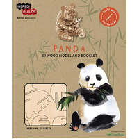 INCREDIBUILDS ANIMALS COLLECTION PANDA WITH BOOKLET