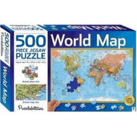 HINKLER PUZZLEBILITIES WORLD MAP 500PC JIGSAW PUZZLE