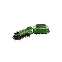 HTI TEAMSTERZ LIGHT AND SOUND DIECAST TRAIN ENGINE WITH CARRIAGE GREEN