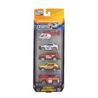 HTI TEAMSTERZ STREET MACHINES DIECAST EMERGENCY VEHICLES 5PK