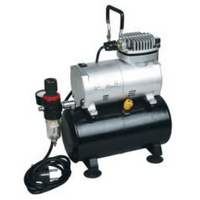 HSENG AF186 MINI AIRBRUSH COMPRESSOR WITH HOLDING TANK