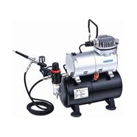 HSENG HS-AS186K AIR COMPRESSOR KIT (PISTON TYPE WITH HOLDING TANK)  AIRBRUSH HOLDER, HS-80 AIRBRUSH AND HOSE INCLUDED