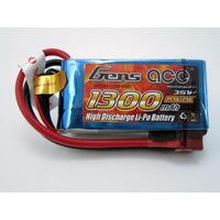 GENS ACE 1300MAH 25C 11.1V 3S SOFT CASE BATTERY DEANS PLUG