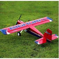 OMPHOBBY BIGHORN 49 BALSA MODEL AIRPLANE PNP PLUG AND PLAY RED