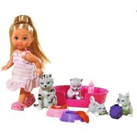 SIMBA EVI LOVE ANIMAL FRIENDS DOLL WITH CATS 12CM