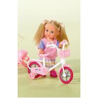 SIMBA EVI LOVE MY FIRST WHITE BIKE WITH DOLL 12CM