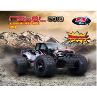 FS RACING FS53815-FD 1:10 4WD REBEL BRUSHED MONSTER TRUCK BLACK