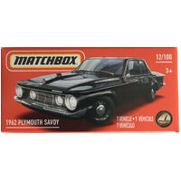 MATCHBOX GXN22 POWER GRABS HERITAGE 1962 PLYMOUTH SAVOY  12 OF 100 BOXED