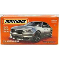 MATCHBOX GXN71 POWER GRABS HERITAGE 2018 DODGE CHARGER  55 OF 100 BOXED