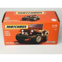 MATCHBOX GXN91 POWER GRABS HERITAGE 1948 WILLYS JEEP 76 OF 100 BOXED