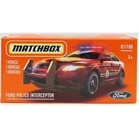 MATCHBOX GXN95 POWER GRABS HERITAGE FORD POLICE INTERCEPTOR 81 OF 100 BOXED