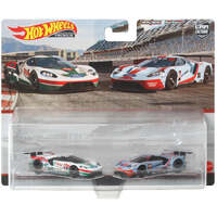 HOT WHEELS PREMIUM '16 FORD GT RACE 2 PIECE HOTWHEELS SET