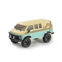 HOBBY PLUS 1/18 SCALE CR18P ROCK VAN C2 BLUE AND CREAM RC ROCK CRAWLER READY TO RUN