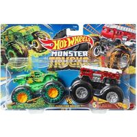 HOT WHEELS MONSTER TRUCKS DEMOLITION DOUBLES GUNKSTER VS 5 ALARM