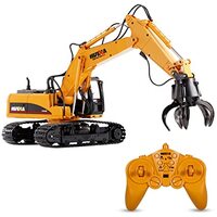 HUINA 1571 EXCAVATOR GRAB LOADER 16 CHANNEL 2.4GHZ RC DIECAST 1/14