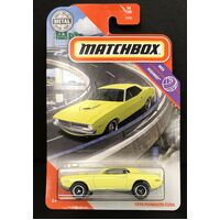 MATCHBOX GKL75 1970 PLYMOUTH CUDA YELLOW 56 OF100 HIGHWAY