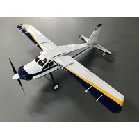 OMPHOBBY 65 BUSHMASTER WHITE AND BLUE BALSA MODEL AIRPLANEPLANE PLUG AND PLAY - BULKY ITEM SUBJECT TO POSTAGE QUOTE