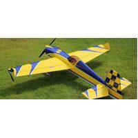 OMPHOBBY AJ AIRCRAFT TSTORM 60 INCH WINGSPAN EDGE 540 AEROBATIC BALSA MODEL PLANE YELLOW ALMOST READY TO FLY WITH ESC AND MOTOR - BULKY ITEM