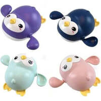 WONDER TRIBE BABY BATH TOYS CLOCKWORK DRIVE WIND UP BATH ASSORTED SWIMMING PENGUIN