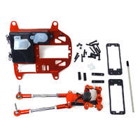 ROVAN 852731 CNC ALLOY SYMMETRICAL STEERING GEAR KIT UPGRADE WITH RECEIVER BOX - RED