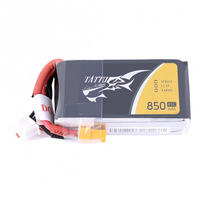 TATTU 850MAH 45C 11.1V SOFT CASE 3S LIPO WITH XT30 PLUG