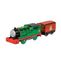 THOMAS AND FRIENDS TRACK MASTER MOTORISED LIMITED EDITION METALLIC ENGINE - CELEBRATION PERCY 75TH ANNIVERSAY EDITION