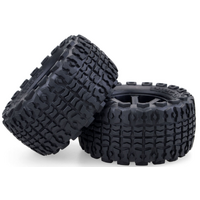 ZD RACING 10056 1/10 RC SHORT COURSE/ DESERT TRUCK/ TRUGGY/ MONSTER TRUCK WHEELS TIRES BLACK 1 PAIR OF TYRES