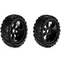 ZD RACING 8477 1/8 SCALE MONSTER TRUCK WHEEL RIMS AND TYRES 1 PAIR OF TIRES