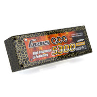 GENS ACE 5300MAH 65C 7.4V HARD CASE HIGH DISCHARGE LIPO BATTERY 4.0MM BANANA TO DEANS PLUG