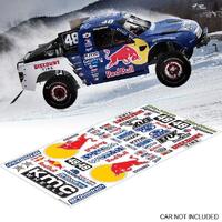 BODYWORX ST037 STICKERS RED BULL KMC 1/10 SHORT COURSE