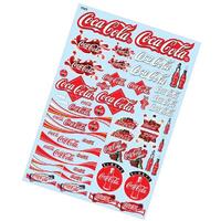 BODYWORX ST043 STICKERS COCA COLA 1/10TH A4 SHEET