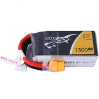 TATTU 1300MAH 75C 14.8V SOFT CASE LIPO BATTERY RACING SERIES XT60 PLUG