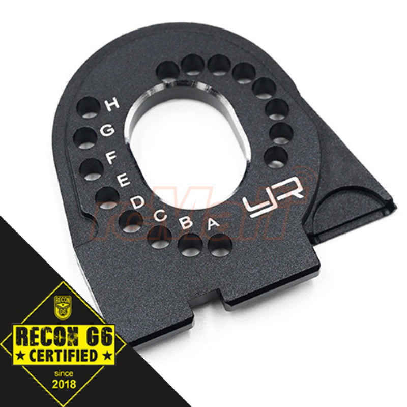 YEAH RACING TRX4-014BK ALUMINIUM MOTOR MOUNT BLACK FITS TRX-4 BLACK G6 CERTIFIED