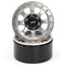 YEAH RACING WL-0115SV 1.9 INCH ALUMINIUM CNC 8 SPOKE BEADLOCK WHEEL WITH WHEEL HUB 2 PIECES SILVER