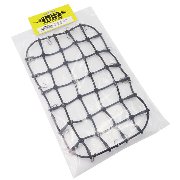 YEAH RACING TRX4-038 1/10 SCALE ACCESSORY LUGGAGE NET 250MM X 150MM BLACK FITS TRX-4