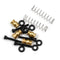 YEAH RACING AXSC-063BK ALUMINIUM INTERNAL SHOCKS 2 PIECES V2 FOR AXIAL SCX24 BLACK