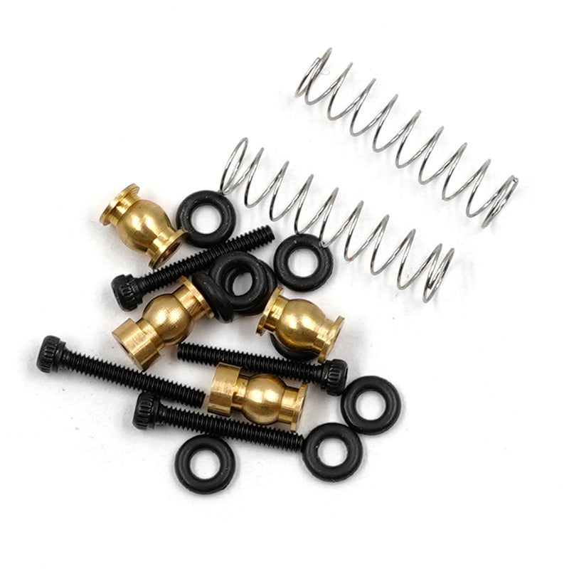 YEAH RACING AXSC-063BK ALUMINIUM INTERNAL SHOCKS 2 PIECES V2 FOR AXIAL SCX24 BLACK