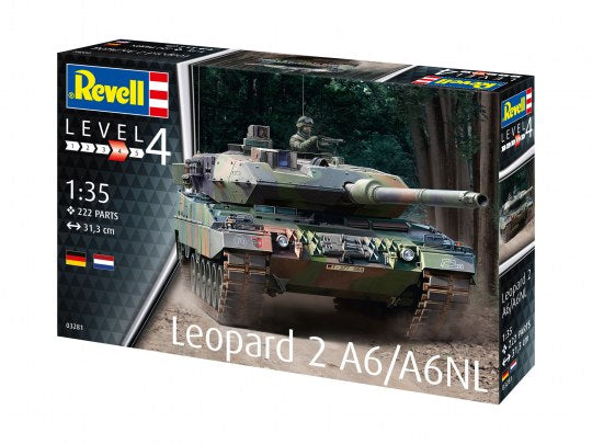 REVELL 03281 GERMAN DUTCH LEOPARD 2 A6/A6NL MAIN BATTLE TANK 1/35 SCALE PLASTIC MODEL KIT TANK