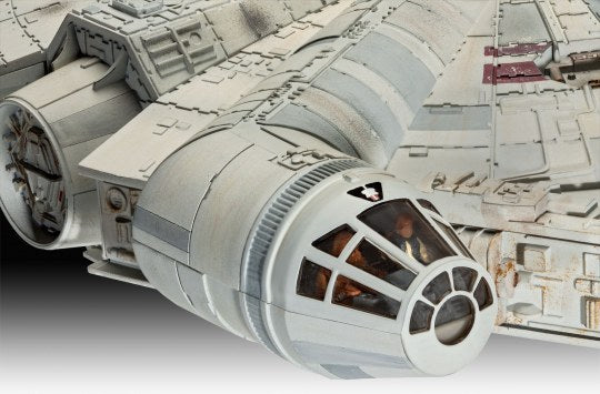 REVELL 05659 STAR WARS MILLENIUM FALCON WITH MOVIE POSTER 40TH ANNIVERSARY GIFT SET 1/72 SCALE PLASTIC MODEL KIT