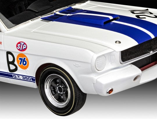 REVELL 07716 66 SHELBY MUSTANG GT 350 R TRACK CAR INCLUDES PAINT AND GLUE 1/24 SCALE PLASTIC MODEL KIT