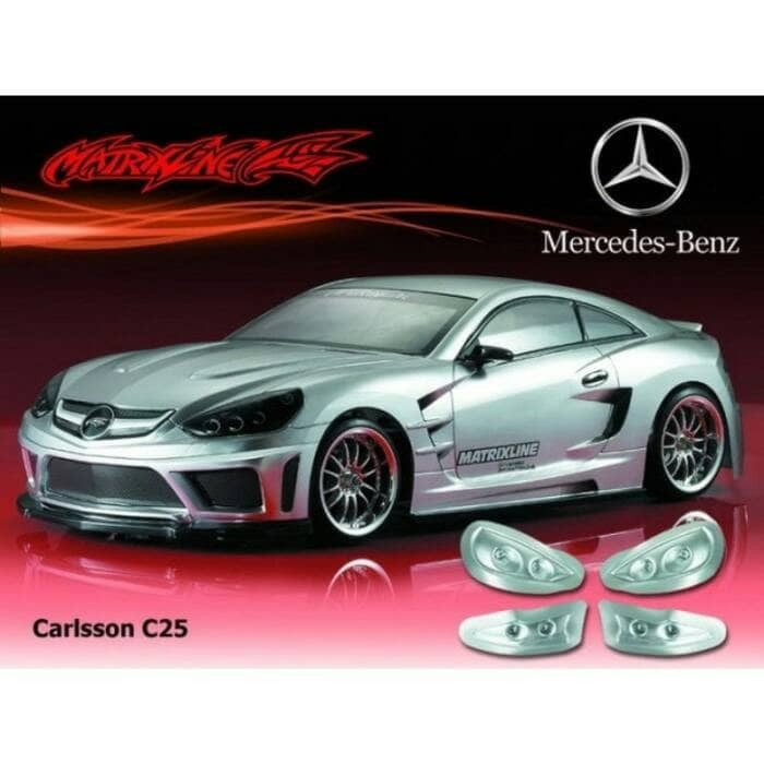 MATRIXLINE PC201025 MERCEDES CARLSSON 1/10 SCALE CLEAR POLYCARBONATE BODY