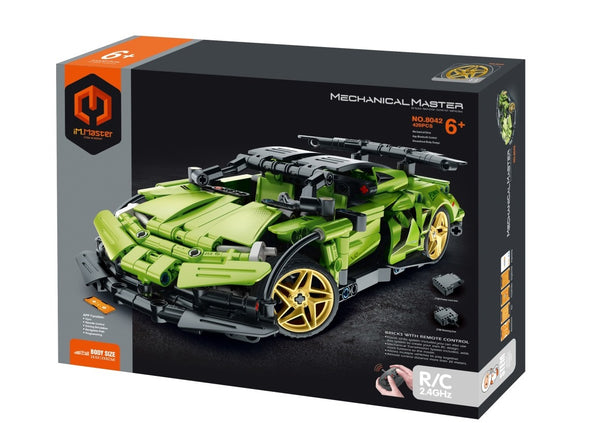 MECHANICAL MASTER 8042 2.4G REMOTE CONTROL AND APP PROGRAMMING GREEN SUPER CAR 429 PIECE STEM BUILDING KIT