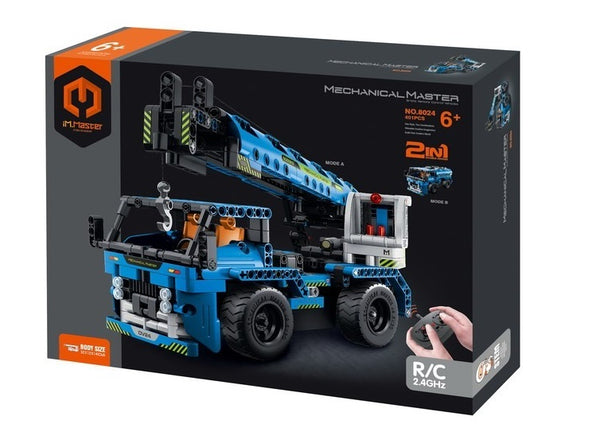 MECHANICAL MASTER 8024 REMOTE CONTROL PROJECT CRANE 2-IN-1 401 PIECE STEM BUILDING BLOCK KIT