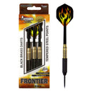 FORMULA SPORTS FRONTIER 22 GRAM BLACK BRASS WITH TEMPERED STEEL POINTS DART SET